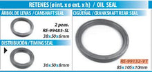 Cargar imagen en el visor de la galería, Empaque Cigüeñal Tf Victor Re-99132-Vt - Mi Refacción