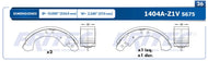 Balata Tambor Fritec Ow-1404A-Z1V - Mi Refacción