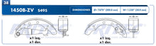 Cargar imagen en el visor de la galería, Balata Tambor Fritec Ow-1450B-Zv - Mi Refacción