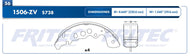 Balata Tambor Fritec Ow-1506-Zv - Mi Refacción