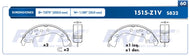 Balata Tambor Fritec Ow-1515-Z1V - Mi Refacción