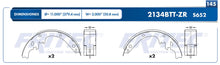 Cargar imagen en el visor de la galería, Balata Tambor Fritec Ow-2134Btt-Zr - Mi Refacción