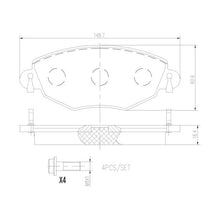 Cargar imagen en el visor de la galería, Balata Brembo P24060N - Mi Refacción
