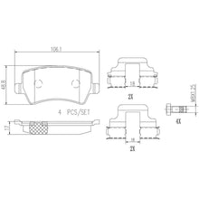 Cargar imagen en el visor de la galería, Balata Brembo P24078N - Mi Refacción