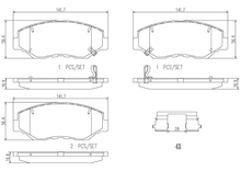Cargar imagen en el visor de la galería, Balata Brembo P28035N - Mi Refacción