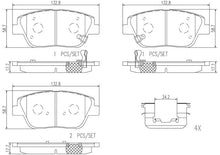 Cargar imagen en el visor de la galería, Balata Brembo P30066N - Mi Refacción