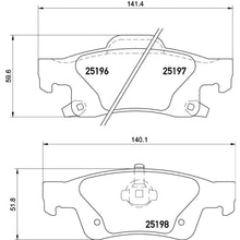 Cargar imagen en el visor de la galería, Balata Brembo P37016 - Mi Refacción