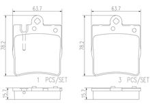 Cargar imagen en el visor de la galería, Balata Brembo P50033N - Mi Refacción