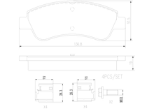 Cargar imagen en el visor de la galería, Balata Brembo P61066N - Mi Refacción