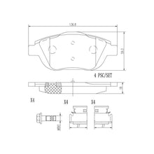 Cargar imagen en el visor de la galería, Balata Brembo P61103N - Mi Refacción