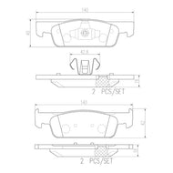 Balata Brembo P68059N - Mi Refacción