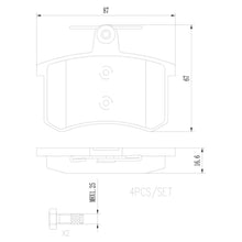 Cargar imagen en el visor de la galería, Balata Brembo P85013N - Mi Refacción