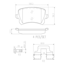 Cargar imagen en el visor de la galería, Balata Brembo P85109N - Mi Refacción