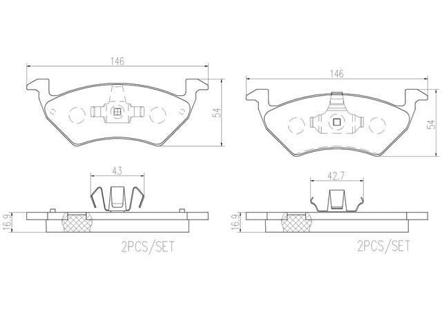 Balata Brembo P85158N - Mi Refacción