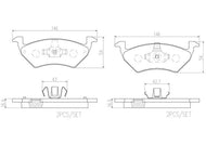 Balata Brembo P85158N - Mi Refacción