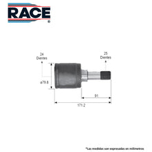 Cargar imagen en el visor de la galería, Junta Homocinética Race Rc-5814 - Mi Refacción
