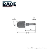 Junta Homocinética Race Rc-7004 - Mi Refacción