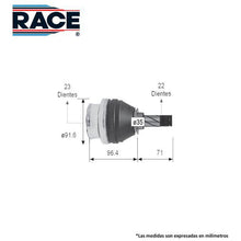 Cargar imagen en el visor de la galería, Junta Homocinética Race Rc-8209 - Mi Refacción