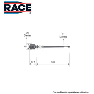 Junta Homocinética Race Rc-8431 - Mi Refacción