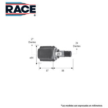 Cargar imagen en el visor de la galería, Junta Homocinética Race Rc-8480 - Mi Refacción