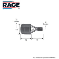 Junta Homocinética Race Rc-8638 - Mi Refacción