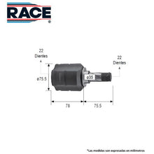 Cargar imagen en el visor de la galería, Junta Homocinética Race Rc-8644 - Mi Refacción