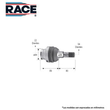 Cargar imagen en el visor de la galería, Junta Homocinética Race Rc-8651 - Mi Refacción