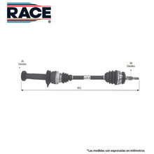 Cargar imagen en el visor de la galería, Flecha Homocinética Race Rf-8009 - Mi Refacción