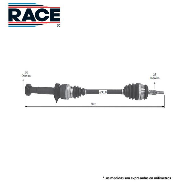 Flecha Homocinética Race Rf-8009 - Mi Refacción