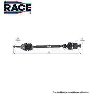 Flecha Homocinética Race Rf-8027 - Mi Refacción