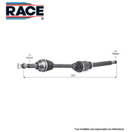 Flecha Homocinética Race Rf-8032 - Mi Refacción