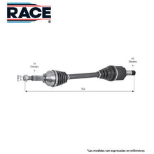 Cargar imagen en el visor de la galería, Flecha Homocinética Race Rf-8033 - Mi Refacción