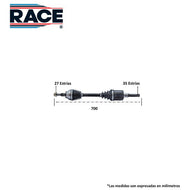 Flecha Homocinética Race Rf-8061 - Mi Refacción