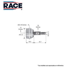 Cargar imagen en el visor de la galería, Junta Homocinética Race Rr-7542 - Mi Refacción