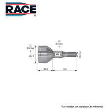 Cargar imagen en el visor de la galería, Junta Homocinética Race Rr-9004 - Mi Refacción