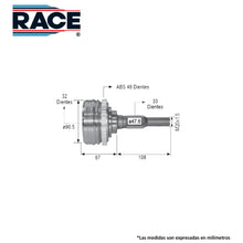Cargar imagen en el visor de la galería, Junta Homocinética Race Rr-9022 - Mi Refacción