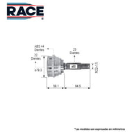 Junta Homocinética Race Rr-9027 - Mi Refacción