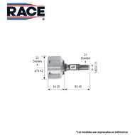Junta Homocinética Race Rr-9032 - Mi Refacción