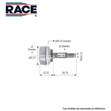 Cargar imagen en el visor de la galería, Junta Homocinética Race Rr-9035 - Mi Refacción