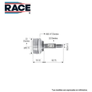 Junta Homocinética Race Rr-9035 - Mi Refacción