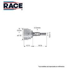 Cargar imagen en el visor de la galería, Junta Homocinética Race Rr-9036 - Mi Refacción