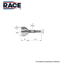 Cargar imagen en el visor de la galería, Junta Homocinética Race Rr-9201 - Mi Refacción
