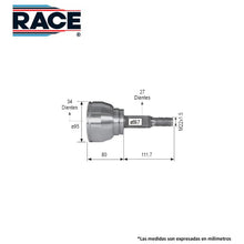 Cargar imagen en el visor de la galería, Junta Homocinética Race Rr-9206 - Mi Refacción