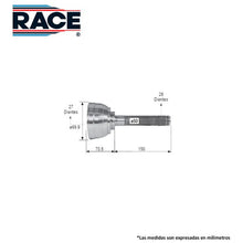 Cargar imagen en el visor de la galería, Junta Homocinética Race Rr-9209 - Mi Refacción