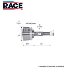 Cargar imagen en el visor de la galería, Junta Homocinética Race Rr-9223 - Mi Refacción
