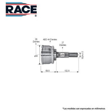 Cargar imagen en el visor de la galería, Junta Homocinética Race Rr-9227 - Mi Refacción