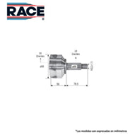 Junta Homocinética Race Rr-9251 - Mi Refacción