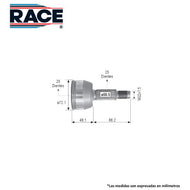 Junta Homocinética Race Rr-9267 - Mi Refacción