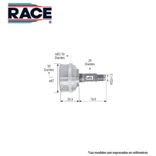 Cargar imagen en el visor de la galería, Junta Homocinética Race Rr-9270 - Mi Refacción