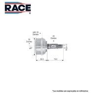Junta Homocinética Race Rr-9270 - Mi Refacción